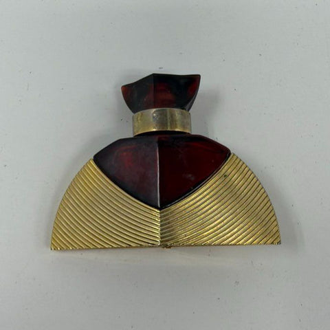 Vintage 80s Houbigant Raffinee Parfum Mini Perfume Bottle Art Deco Women's