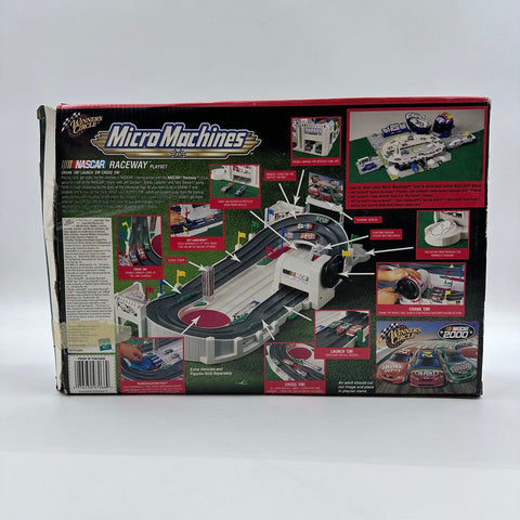 Micro Machines NASCAR Raceway Playset Winner's Circle 1999 With Box & 3 Cars