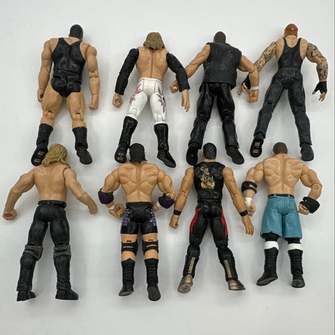 WWE Wrestling Action Figure Lot Jakks Pacific 8 Figures Edge Undertaker Eddie