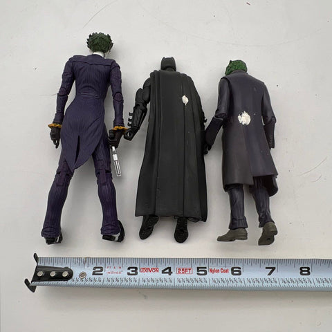 Batman and The Joker Action Figure Lot Dark Knight & Arkham 3 Figures