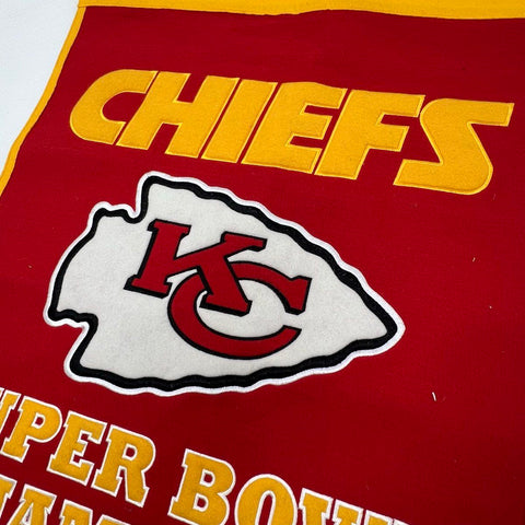 Winning Streak KC Chiefs 1969 Super Bowl Champions Embroidered NFL Banner
