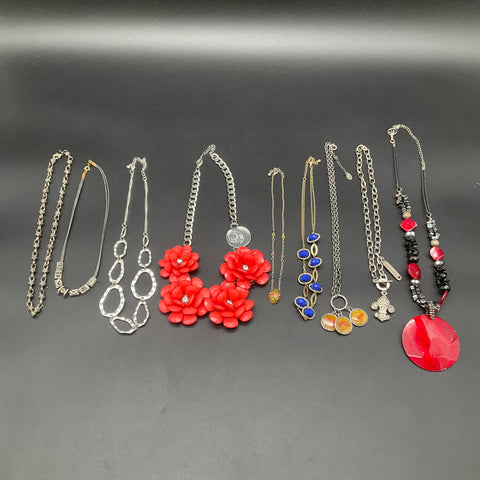 Sisi Amber Legacy Charming Charlie Necklace Lot 9 Husker Statement Jewelry