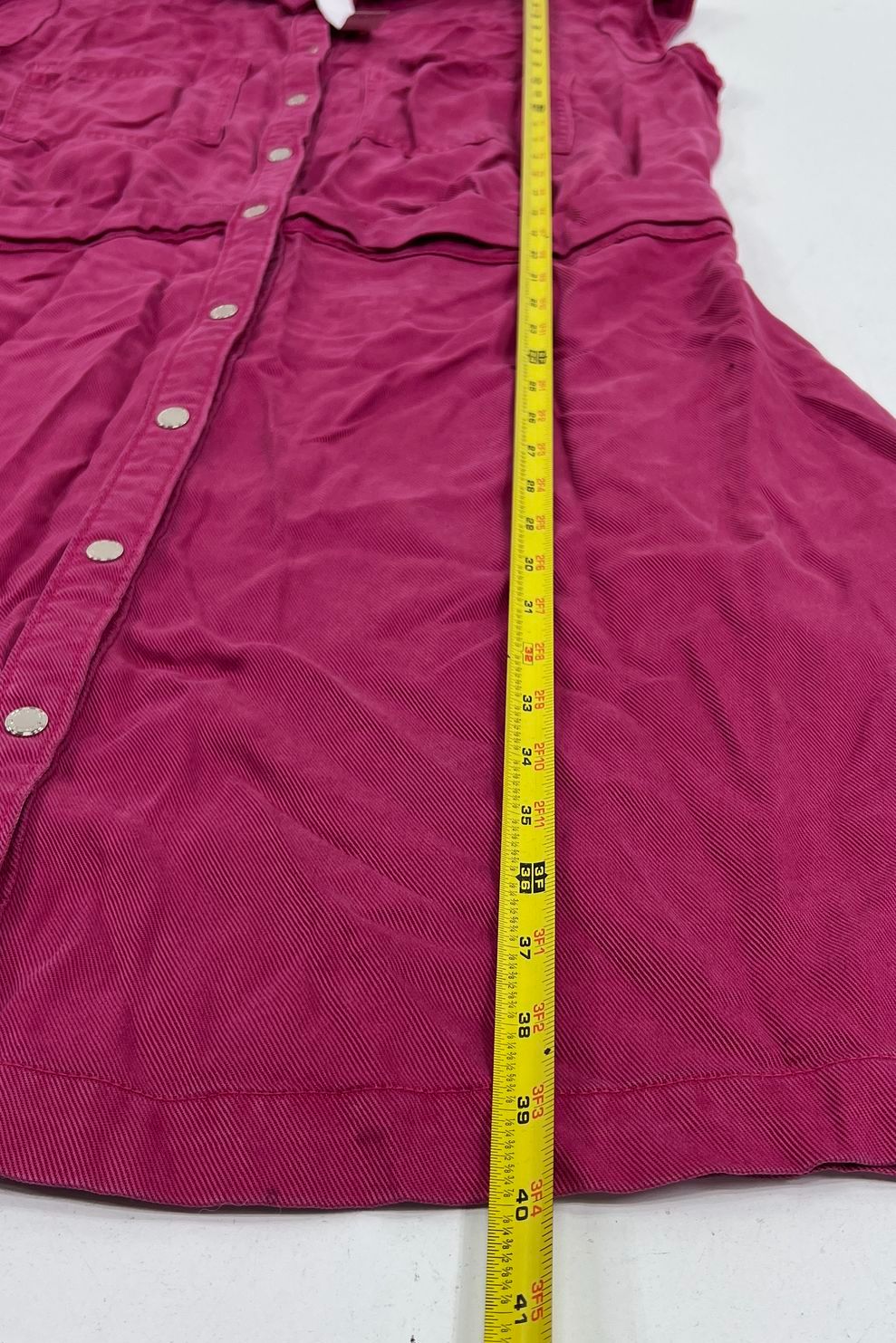 WHBM NWT Utility Knit Snap Front Shirtdress Pink Bliss Sz 18
