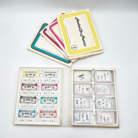 Vintage Hooked on Phonics Reading Program 8 Cassette Tapes & Booklets Untested