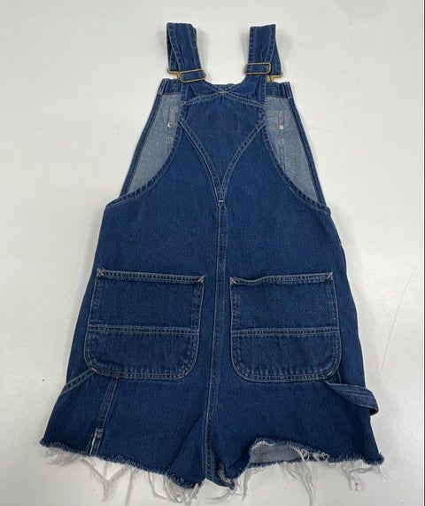 Carhartt Loose Fit Cutoff Denim Overalls Shortalls 104672 DST Sz 28x32