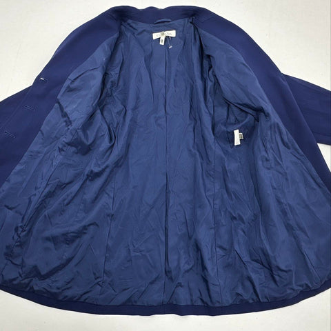 Escada Women's Blue 4-Button Tailored Blazer Jacket Vintage 90s Germany Sz 40