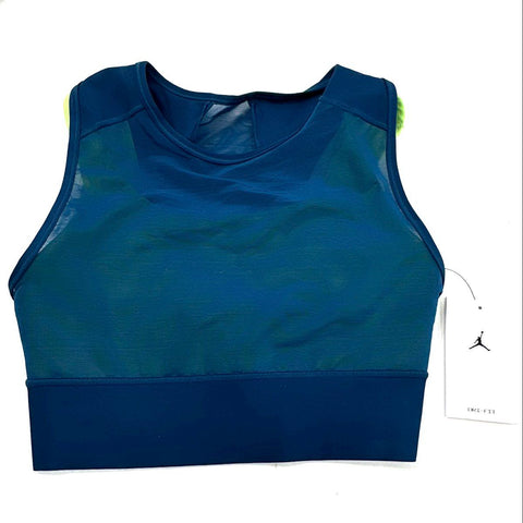 Nike Women's Sports Bra Top Lot 2 NWT Black Nike Air Blue Jordan Dri-FIT Sz S