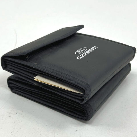 Lot of 2 Vintage Ford OEM CD Holder Case Car Audio Storage Wallet Accessory
