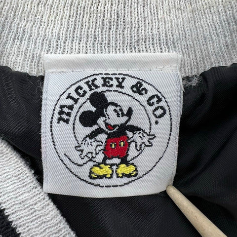Vintage 90s Mickey & Co Disney Varsity Jacket Embroidered Script Logo Sz L