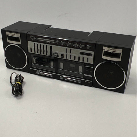 Vintage Fisher PH-463 Portable Stereo Boombox Dual Cassette EQ Sold As-Is