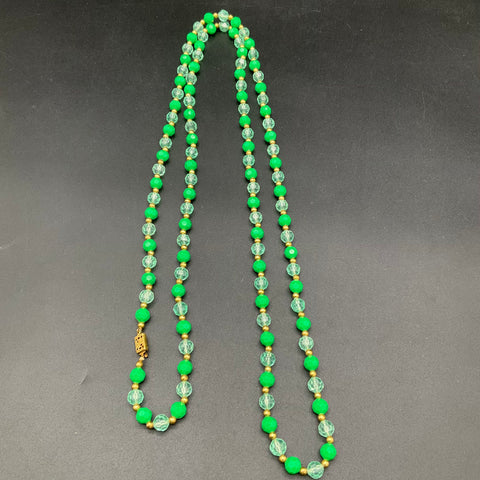 Vintage Costume Jewelry Lot 4 Necklaces Japan Multi-Strand Faux Pearl Beaded