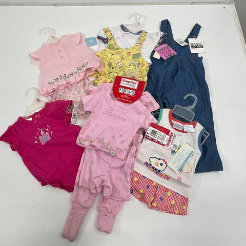 Vintage 90s Y2K Lot of 7 NWT Deadstock Baby Girl Clothes Outfits Kmart