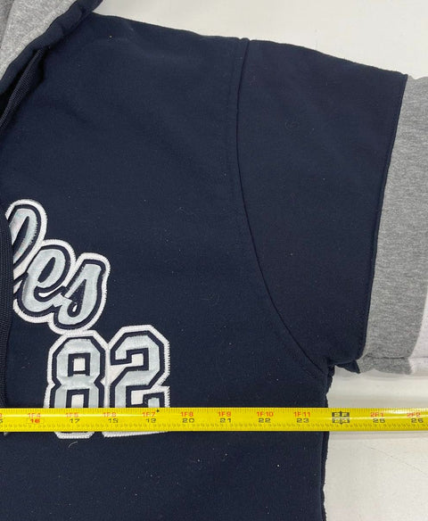 Lada Blue Los Angeles 82 Graphic Hooded Full Zip Jacket Hoodie Men's M