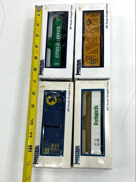 Industrial Rail HO Scale Freight Car 4-Lot Cities Service Frisco C&O New Sealed