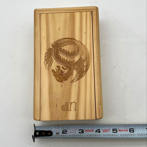 Ark Premium Wooden Dice Tray Vault Dragon Laser Etched Sliding Lid