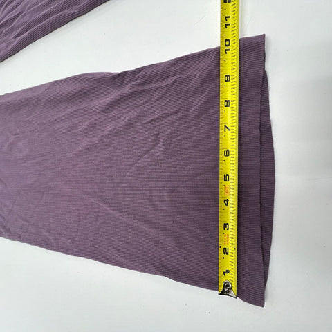 Skims Women's Plum Soft Lounge Ribbed Wide Leg Pants Size M