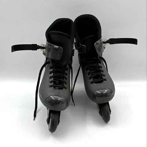 Roces FCO Rome Inline Skates Size 8-9.5 Hard Shell Aero-Light Frame Gray