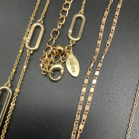 Chico's Stella & Dot Fashion Jewelry Lot of 16 Gold & Silver Tone Necklaces