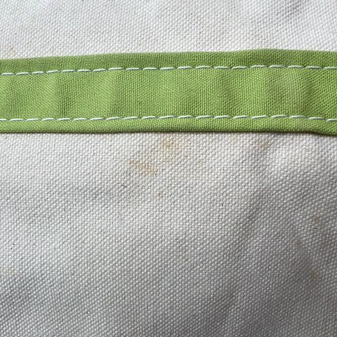 L.L. Bean Green Canvas Boat and Tote Bag Large Made in USA Monogram LRN