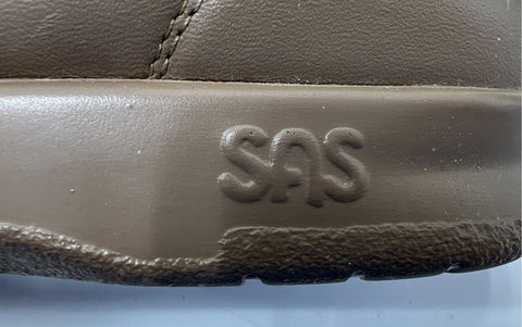SAS Free Time Mocha Leather Comfort Walking Shoes Women's Size 7M With Box