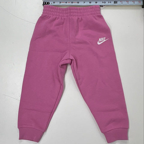 Nike Kids Pink 2-Piece Fleece Hoodie Sweatpants Set NWT Sz 4T