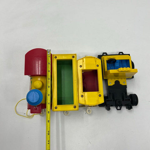 Vintage Fisher-Price #991 Circus Train & Truck Lot Plastic Toys 1970s