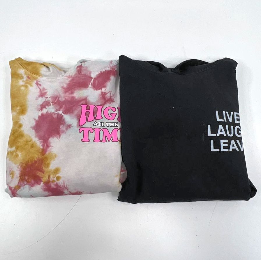 Assholes Live Forever Lot of 2 Graphic Pullover Hoodies Men's Size XL XXL