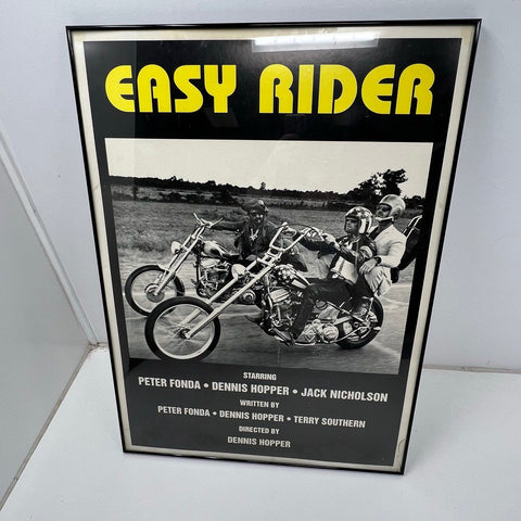 Vintage Easy Rider Movie Poster Print Framed 26x38 Fonda Hopper Nicholson 1969