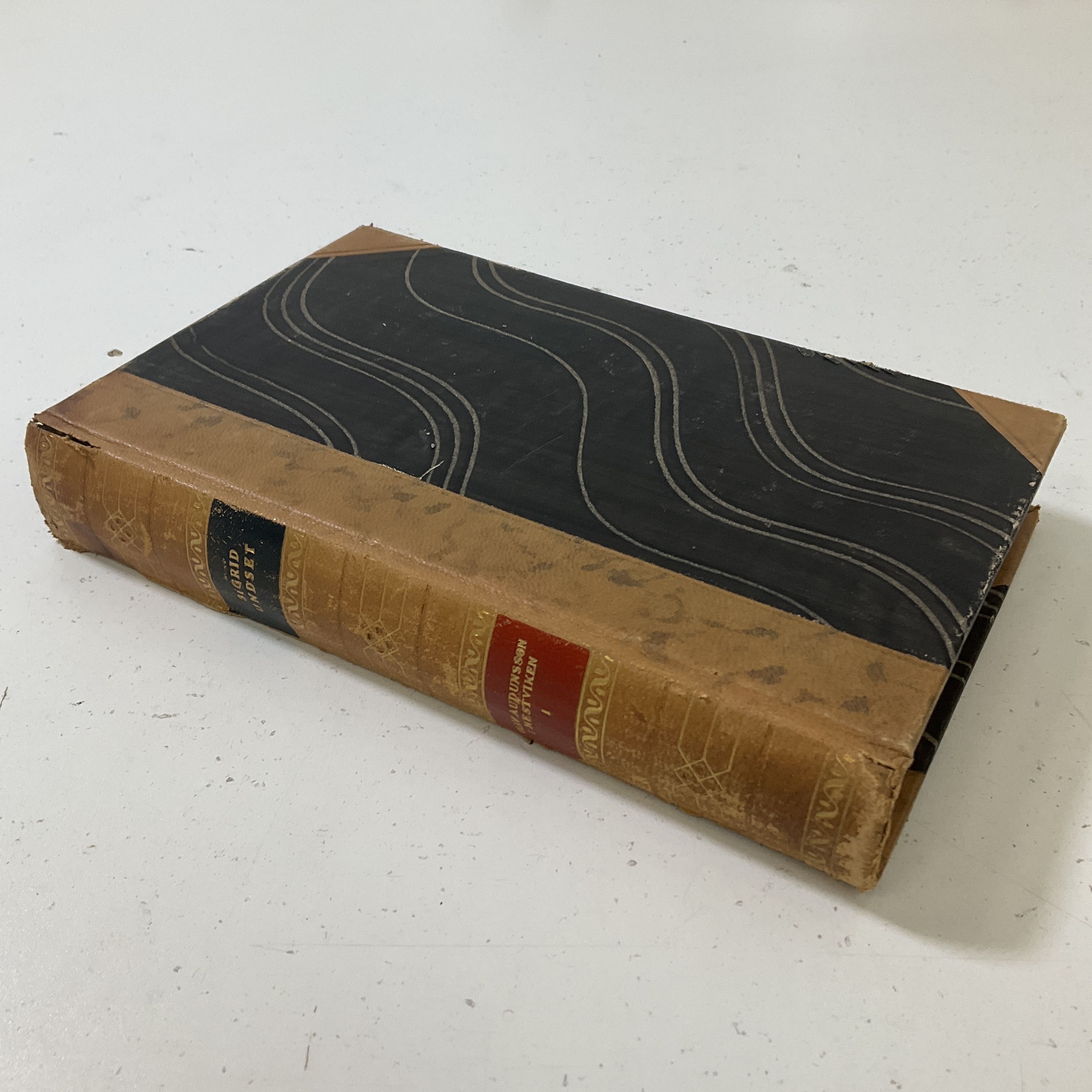Vintage Sigrid Undset Olav Audensson Norwegian HC Book 1932 Medieval Novels