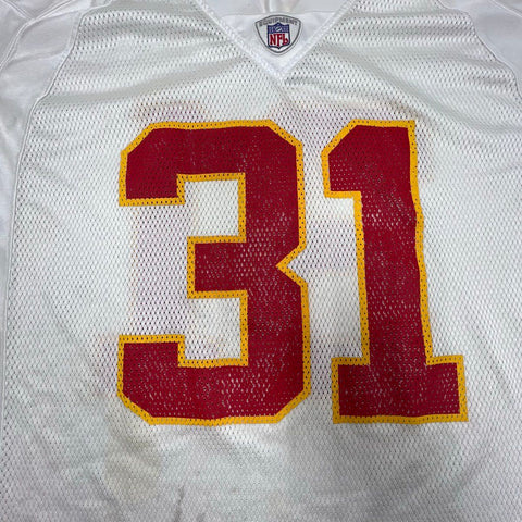 Reebok Men's Vintage Y2K Priest Holmes Kansas City Chiefs Jersey White #31 L