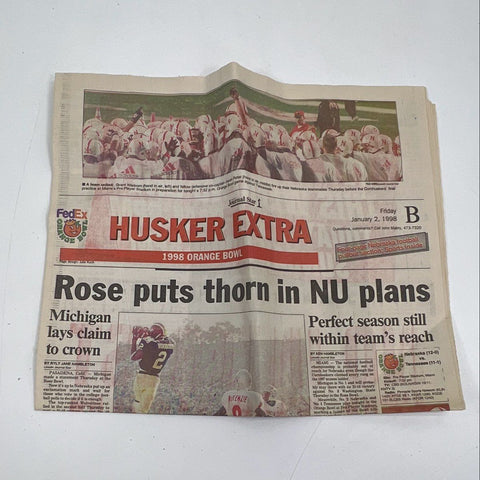 Nebraska Huskers Football Media Guide Lot 1990s 2000s + Championship Newspapers