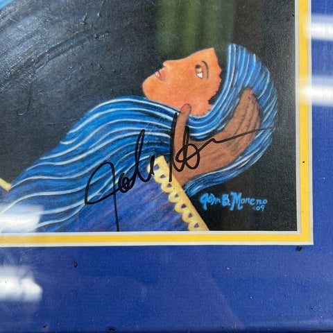 John B Moreno Lot of 2 Signed Religious Art Prints Framed Contemporary 2000s