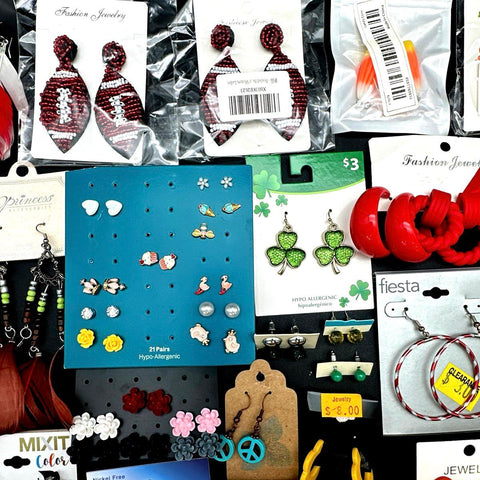 Mixed Costume Jewelry Lot 40+ Pairs Earrings Rue21 Mixit Boho Novelty Feathers