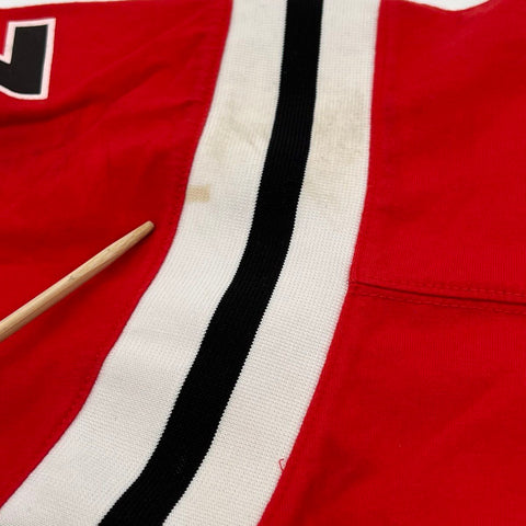 Vintage 90s Russell Athletic Football Jersey Shirt No 27 Red White Black Sz XL