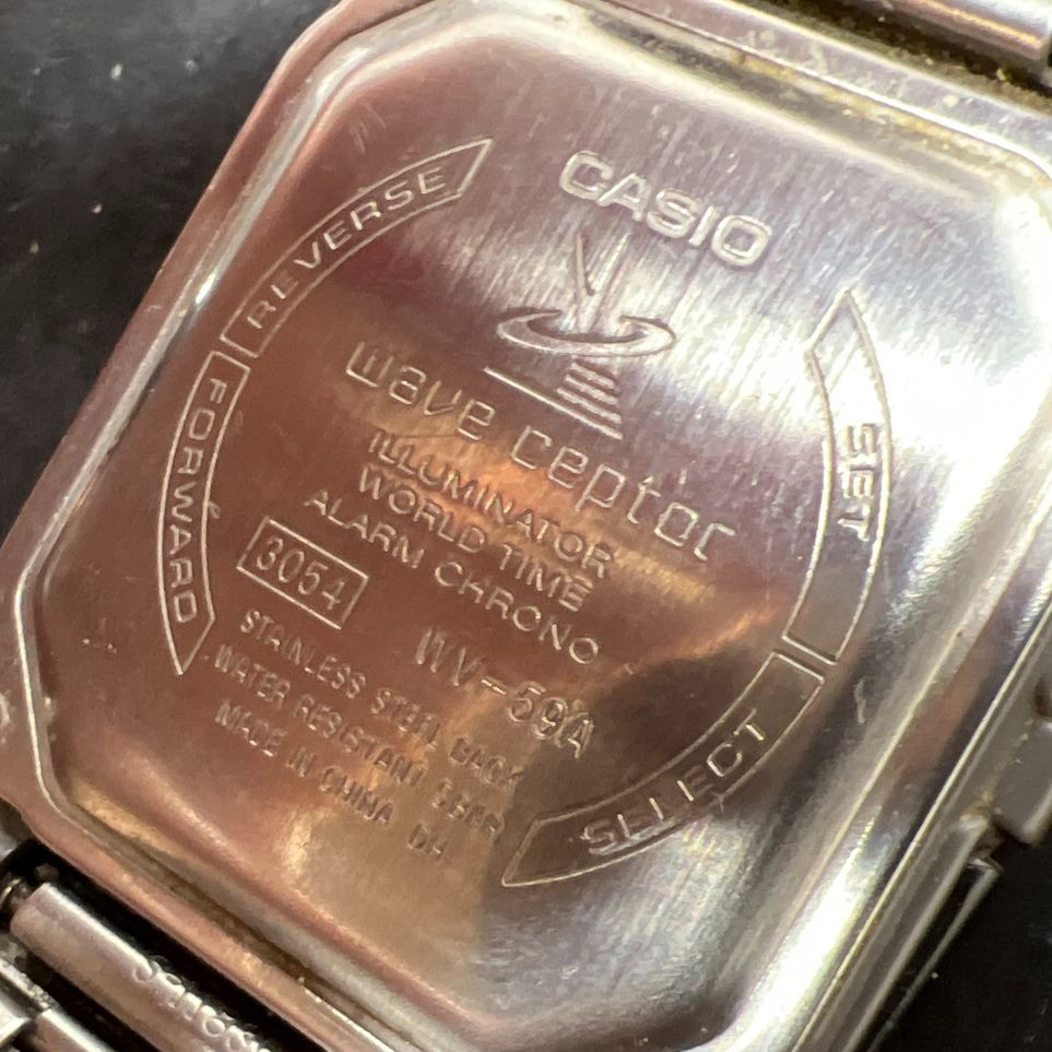 Casio WV-59A Wave Ceptor World Time Digital Watch Alarm Chrono New Battery