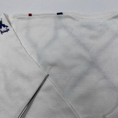 Vintage 90s Pringle Sports Nick Faldo Cotton Argyle Golf Sweater Sz M