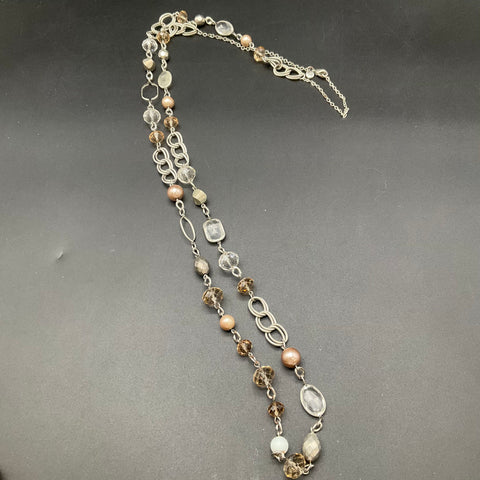 LOFT Mixed Fashion Statement Necklaces Lot of 4 Stone Faux Pearl Beaded