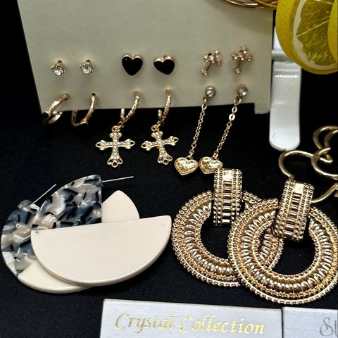Argento Vivo Panacea Boho Fashion Earring Jewelry Lot 35+ Pairs Hoops Studs