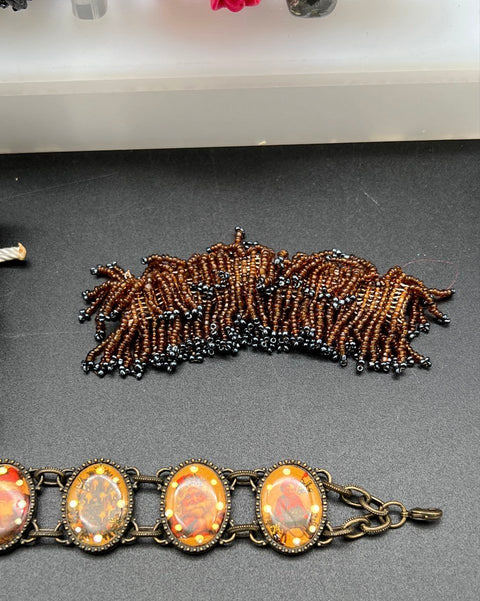 Mixed Jewelry Lot 15 Bracelets Beaded Woven Rose Haiti Kenya Religious Style