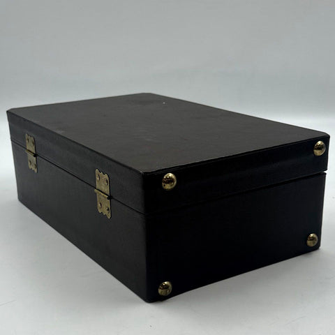 Ever-Wear Trav-L-Bar Vintage Portable Mobile Bar Kit Suitcase Mid Century Cards