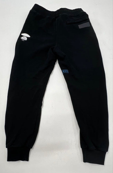 AAPE Men's Black Full Zip Side Graphic Streetwear Joggers Sweatpants Sz S