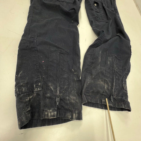 USCG Coast Guard Men's Coveralls Jumpsuit Dark Blue Uniform Patches Size XLT