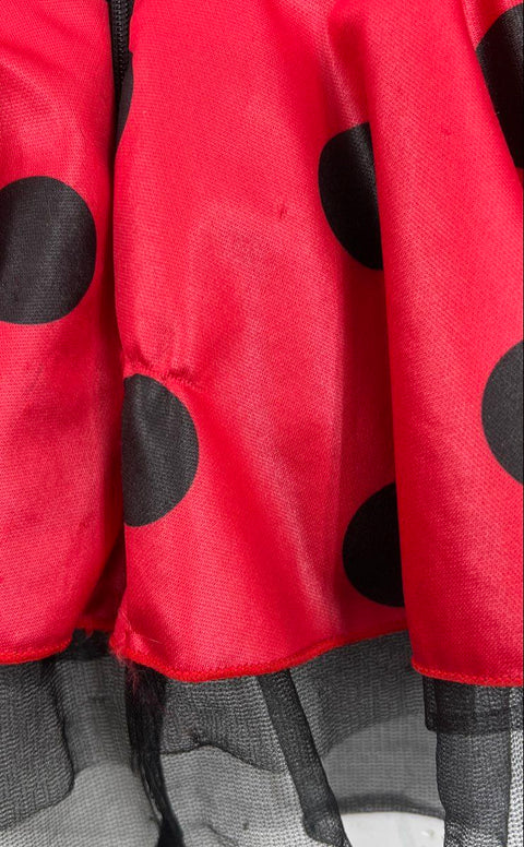 Y2K Leg Avenue Women's Daisy Bug Ladybug Costume Dress Red Black Size S/M