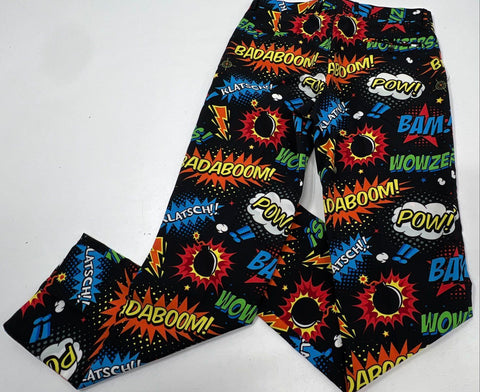Oppo Suits Men's 3-Piece Suit Set Comic Book Pop Art POW BAM Multicolor US 42