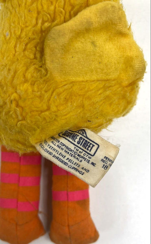 Vintage 1980s Sesame Street Plush Lot 3 Cookie Monster Oscar Big Bird Muppets