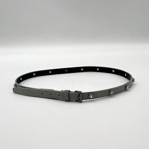 Kurt Geiger London Women's Gray Rhinestone Crystal Studded Belt NWT Sz L-XL