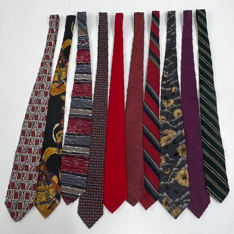 Lot of 10 Vintage Neck Ties The Beatles Oscar de la Renta Calvin Klein Silk