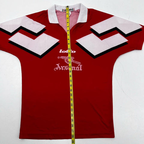 Vintage 90s Arsenal FC Lotto Soccer Jersey Made in USA Number 13 Sz S