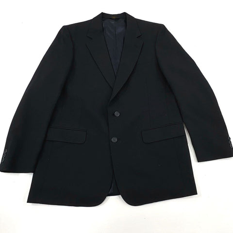 Vintage Saks Fifth Avenue by Adolfo Men's Black 2-Button Suit Coat Blazer USA