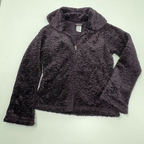 Patagonia Women's Los Gatos Fleece Jacket Dark Purple Full Zip Shaggy Size M